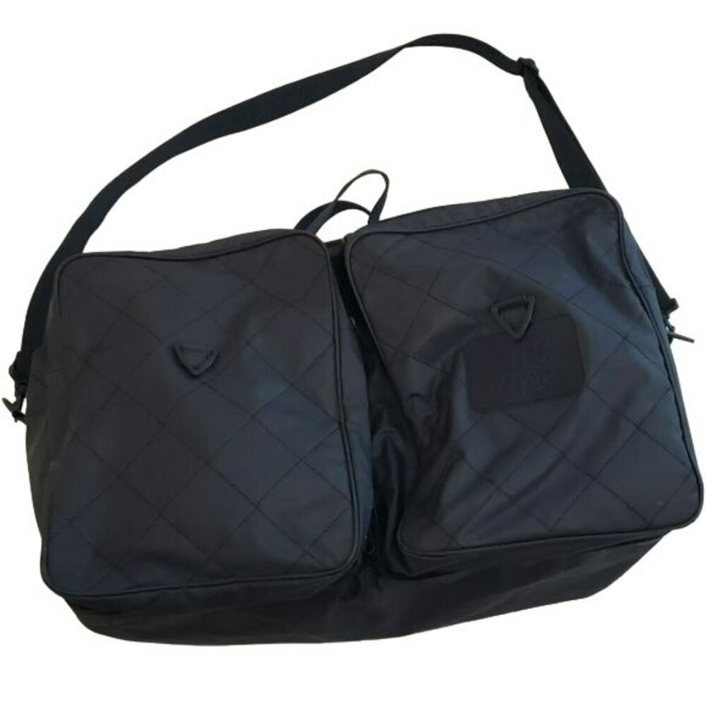 Vintage ESCADA Pour Homme Duffle Travel Bag Gym Bag Navy Blue